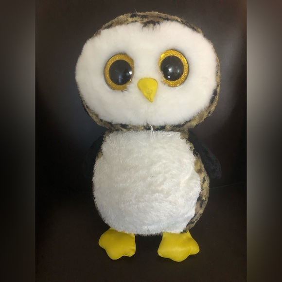 Rare,Vintage Beanie Boos "OWLIVER" The Large Owl 18" - Picture 1 of 7